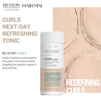 Revlon Professional Re/start Curls Next-Day Refreshing Tonic - tonikas garbanotiems plaukams, 200 ml 2