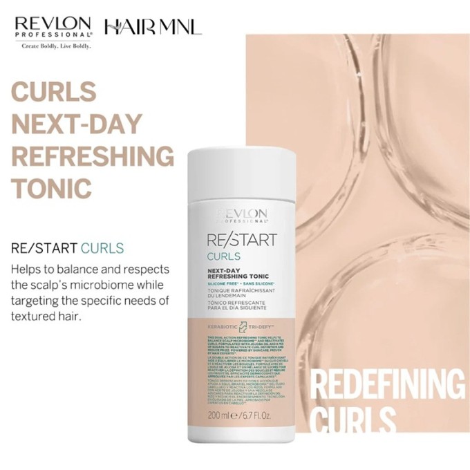Revlon Professional Re/start Curls Next-Day Refreshing Tonic - tonikas garbanotiems plaukams, 200 ml