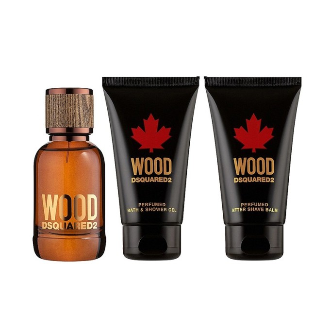Dsquared2 Wood pour Home Mini set EDT 5 ml, shower gel 25 ml and after