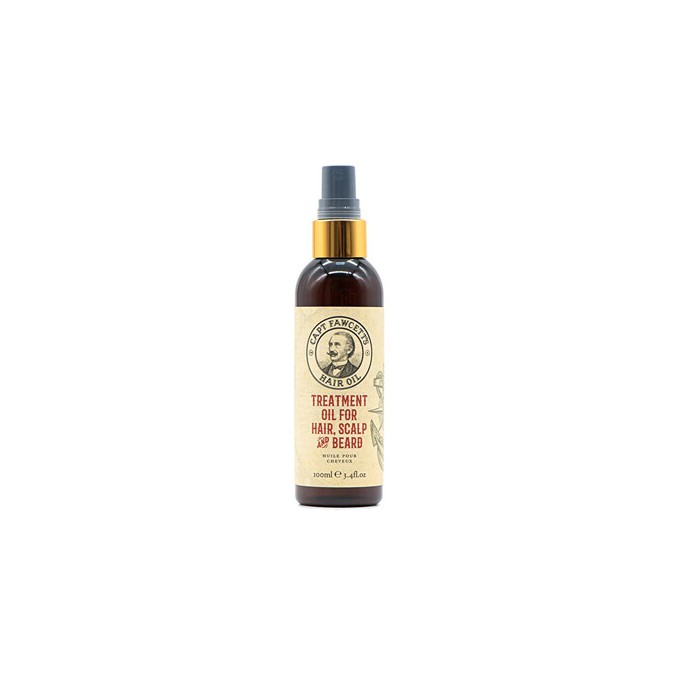 Captain Fawcett Hair, Scalp and Beard Oil - maitinamasis aliejus plaukams, galvos odai ir barzdai