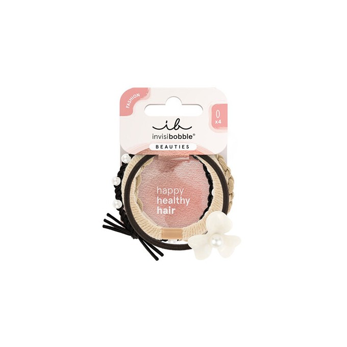 Invisibobble Beauties Flower Pearl - Gumička do vlasů 4 ks