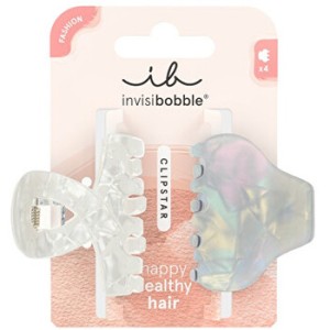 Invisibobble Clipstar Pearly Frost M - Skřipec do vlasů 2 ks