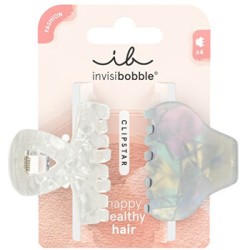 Invisibobble Clipstar Pearly Frost M - Skřipec do vlasů 2 ks