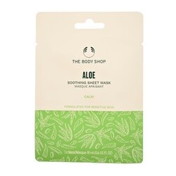 The Body Shop Aloe Soothing Sheet Mask - Raminanti šveičiamoji veido kaukė 18 ml