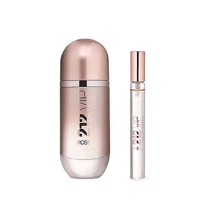 Carolina Herrera 212 VIP Rose kvepalų rinkinys moterims - EDP 80 ml ir mini EDP 10 ml