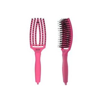 Olivia Garden Fingerbrush Combo Medium Hot Pink - Plaukų šepetys
