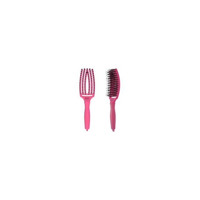 Olivia Garden Fingerbrush Combo Medium Hot Pink - Plaukų šepetys