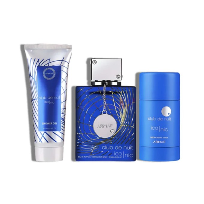 Armaf Club De Nuit Blue Iconic Dovanų rinkinys vyrams - EDP 105 ml, dušo želė 100 ml ir