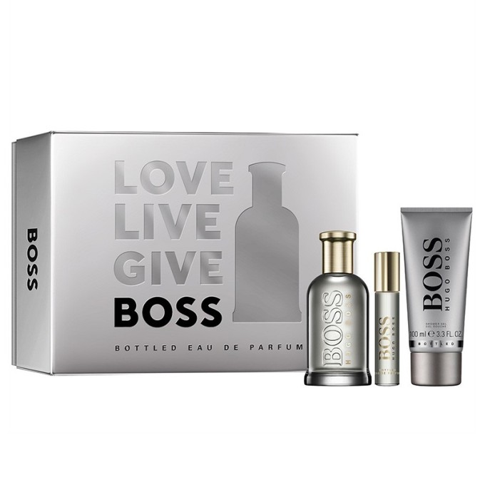 Hugo Boss Boss Bottled Eau de Parfum Dovanų rinkinys EDP 100 ml, mini EDP 10 ml ir dušo želė 100 ml
