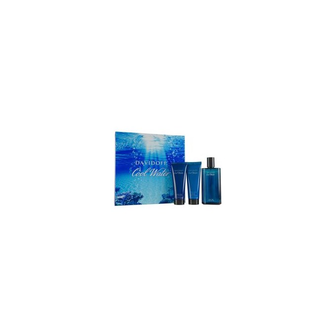 Davidoff Cool Water Man United rinkinys EDT 125 ml balzamas po skutimosi 75 ml ir dušo želė 75 ml