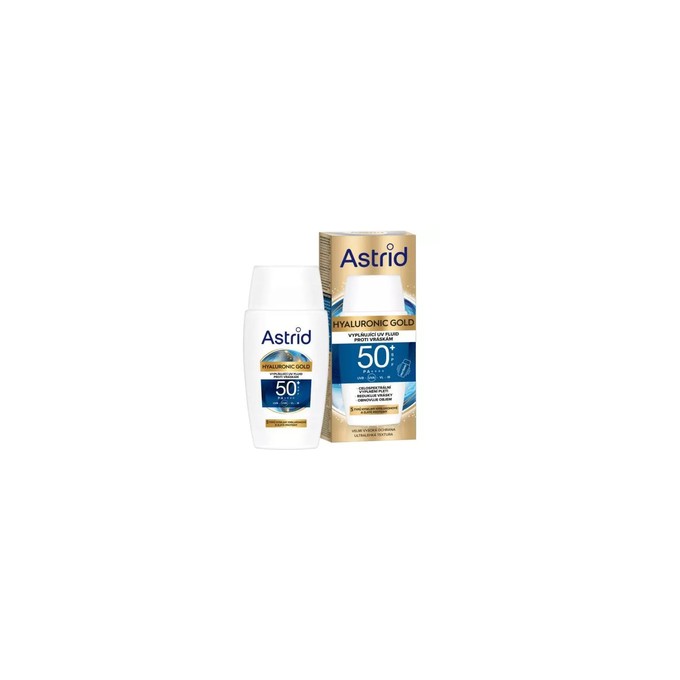 Astrid Hyaluronic Gold Fluid SPF 50 - kasdienis odos fluidas, 50 ml