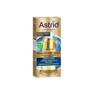 Astrid Hyaluronic Gold Serum - Papildantis paakių serumas nuo raukšlių, 15 ml