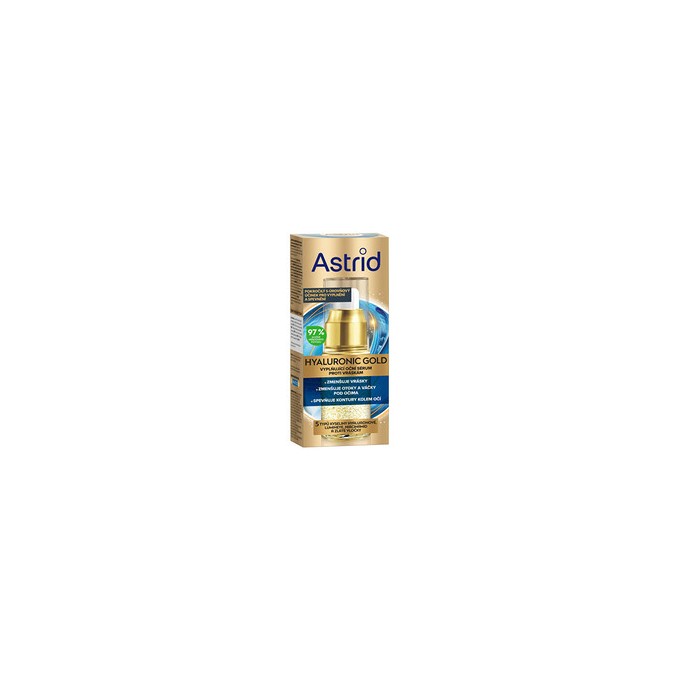 Astrid Hyaluronic Gold Serum - paakių serumas nuo raukšlių, 30 ml