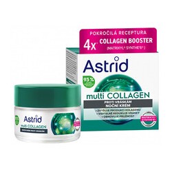 Astrid Multi Collagen Cream - Naktinis kremas nuo raukšlių ir elastingumui atkurti, 50 ml