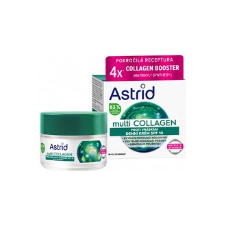 Astrid Multi Collagen Cream SPF 10 - Dieninis kremas nuo raukšlių ir elastingumui atkurti, 50 ml