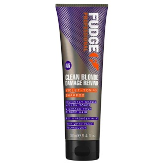 Fudge Clean Blonde Damage Rewind Violet Toning Shampoo - Purple toning shampoo for blonde and