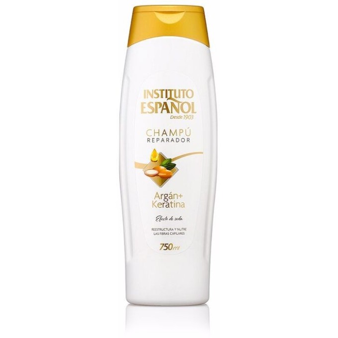 Instituto Espanol Argan and Keratin Repairing Shampoo - No-rinse care against dandruff 750 ml
