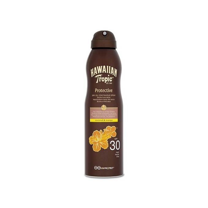 Hawaiian Tropic Protective Dry Oil Continuous Spray SPF 30 - Dry suntan oil 177 ml