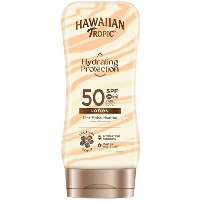 Hawaiian Tropic Hydrating Protection Lotion SPF 50 - Moisturizing cream for tanning 180 ml