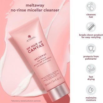 Alterna My Hair My Canvas Meltaway No-Rinse Micellar Cleanser - valomasis kremas greitai 2