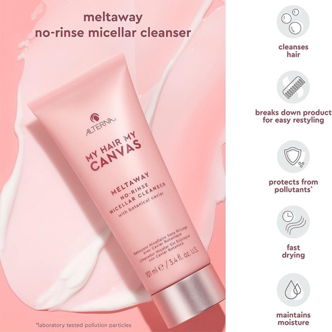 Alterna My Hair My Canvas Meltaway No-Rinse Micellar Cleanser - valomasis kremas greitai