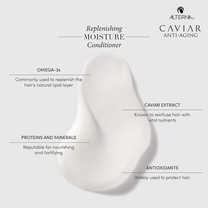 Alterna Caviar Anti-Aging Moisture Replenishing Conditioner - lipidais praturtintas plaukų