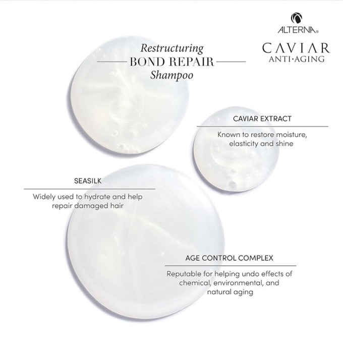 Alterna Caviar Anti-Aging Restructuring Bond Repair Shampoo - Strengthening shampoo for damaged