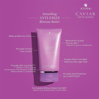 Alterna Caviar Anti-Aging Smoothing Anti-Frizz Blowout Butter - Smoothing Hair Cream with Thermo 2