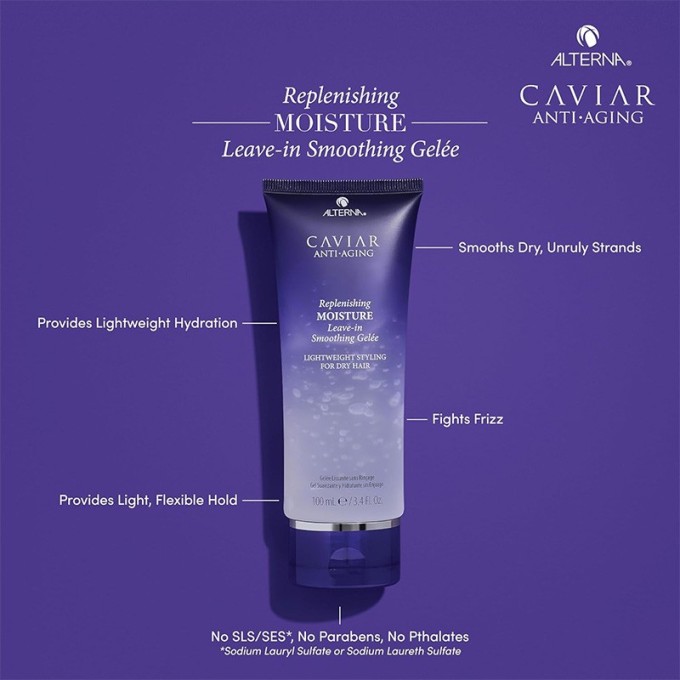 Alterna Caviar Anti-Aging Replenishing Moisture Leave-In Gel - Moisturizing Gel for Dry and Frizzy
