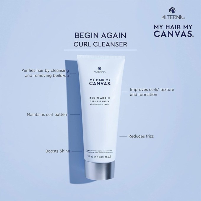 Alterna My Hair. My Canvas. Begin Again Curl Cleanser - Shampoo for wavy and curly hair 200 ml