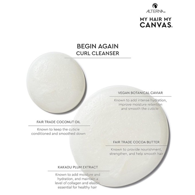 Alterna My Hair. My Canvas. Begin Again Curl Cleanser - Shampoo for wavy and curly hair 200 ml