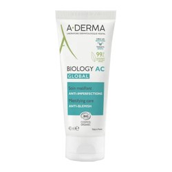 A-Derma Biology AC Global Anti-Blemish Mattifying Care - matizuojanti priežiūra nuo odos
