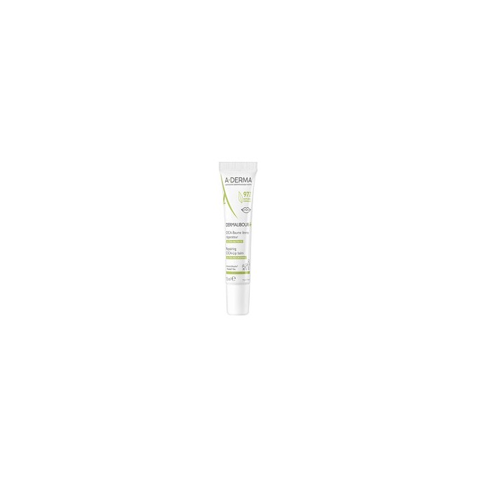 A-Derma Dermalibour+ Repairing Cica-Lip Balm - drėkinamasis lūpų balzamas, 15 ml