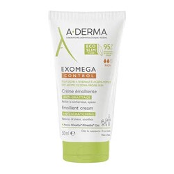 A-Derma Exomega Control Emollient Cream - kremas sausai odai, linkusiai į atopinę egzemą, 50 ml