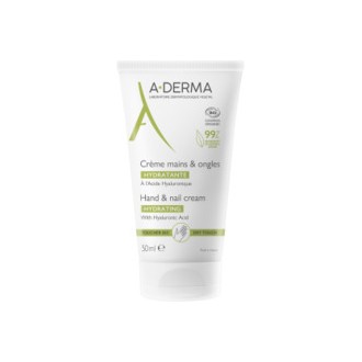 A-Derma Les Indispensables Hand & Nail Cream - drėkinamasis kremas rankoms ir nagams, 50 ml