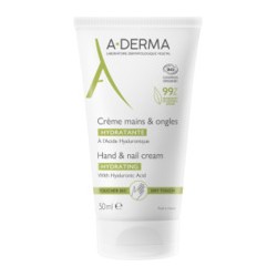 A-Derma Les Indispensables Hand & Nail Cream - drėkinamasis kremas rankoms ir nagams, 50 ml