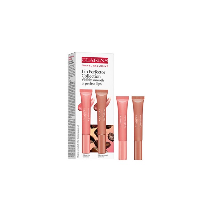 Clarins Lip Perfector Duopack - lūpų blizgesių rinkinys, 12 ml