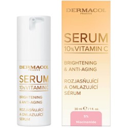 Dermacol Brightenning & Anti-Aging Serum - šviesinantis ir jauninantis serumas su vitaminu C, 30 ml