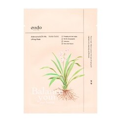 Ondo Beauty 36.5 TANG-TANG Adenosine & Zhi Mu Lifting Mask - Lyginamoji veido kaukė, 25 g