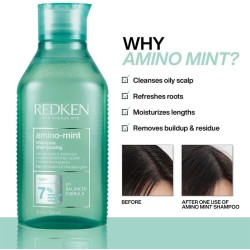 Redken Amino Mint Shampoo - šampūnas, 300 ml