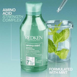 Redken Amino Mint Shampoo - šampūnas, 1000 ml 2