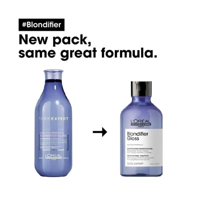 L´Oréal Professionnel Expert Blondifier Gloss Shampoo Series - šampūnas šviesiems plaukams, 300 ml