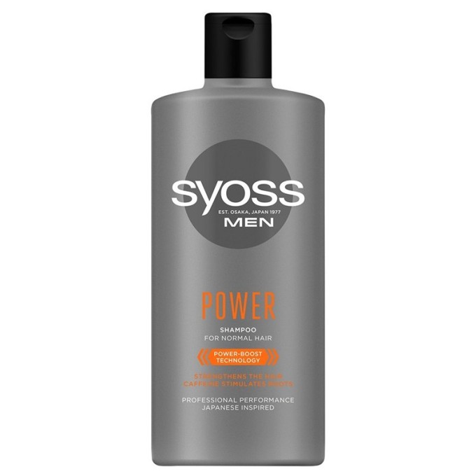 Syoss Men´s Power Shampoo - šampūnas vyrams, 500 ml