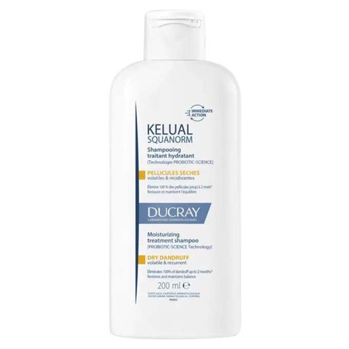 Ducray Kelual Squanorm Moisturizing Treatment Shampoo - drėkinamasis šampūnas nuo sausų pleiskanų