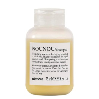 Davines NOUNOU Nourishing Shampoo - šampūnas pažeistiems plaukams, 75 ml