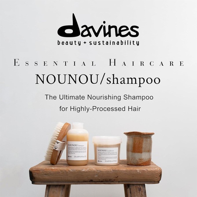 Davines NOUNOU Nourishing Shampoo - šampūnas pažeistiems plaukams, 75 ml