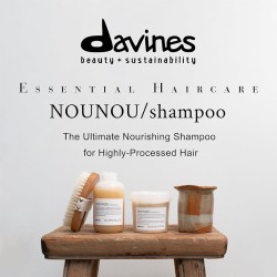 Davines NOUNOU Nourishing Shampoo - šampūnas pažeistiems plaukams, 75 ml
