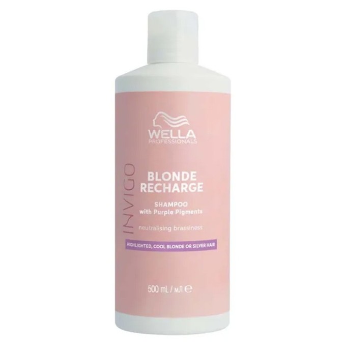 Wella Professional Invigo Blonde Recharge Color Refreshing Shampoo - spalvą atgaivinantis šampūnas