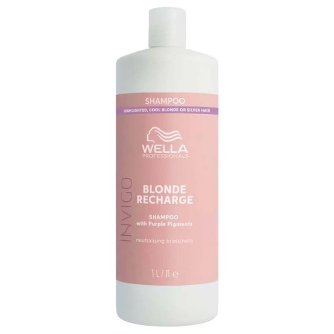 Wella Professional Invigo Blonde Recharge Color Refreshing Shampoo - spalvą atgaivinantis šampūnas
