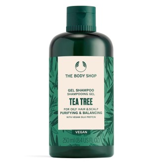 The Body Shop Tea Tree Gel Shampoo - valomasis ir balansuojantis šampūnas riebiems plaukams, 250 ml